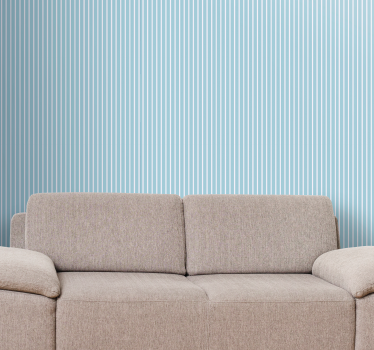 papel parede vertical Listrado azul branco e bege - TenStickers
