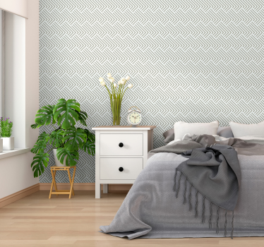 papel parede vertical riscas e linhas cinza e sálvia - TenStickers