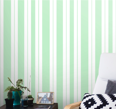 papel parede vertical riscas verticais verdes - TenStickers
